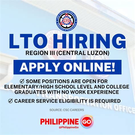 lto careers|Lto Job Vacancy Work, Jobs .